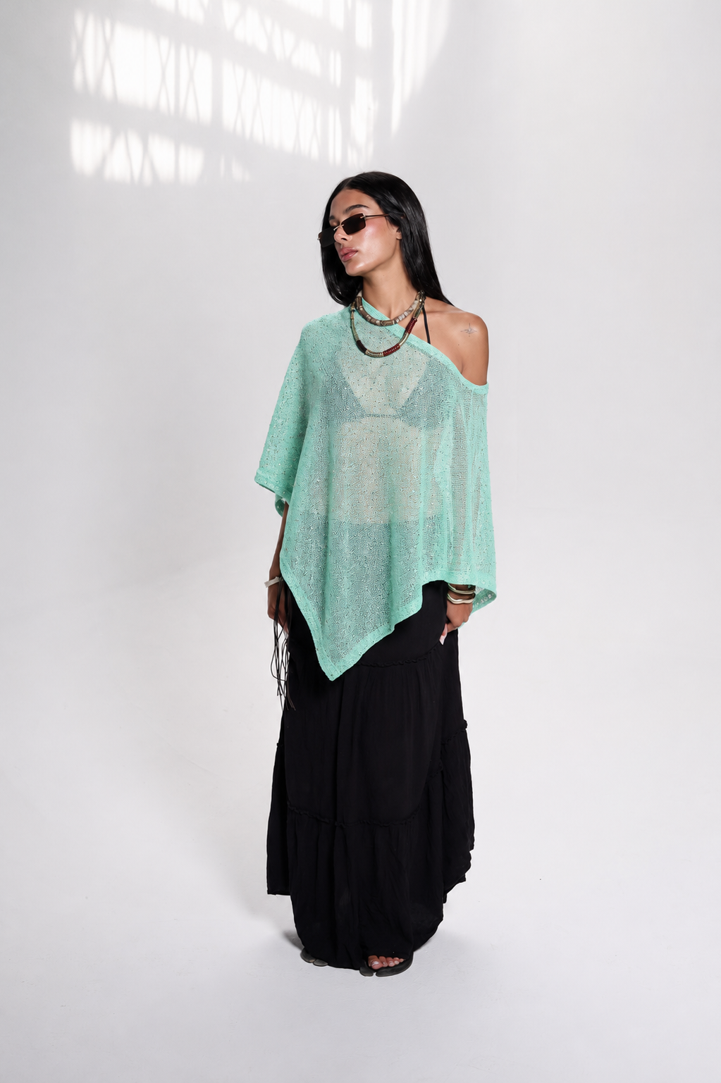 Turquoise Poncho