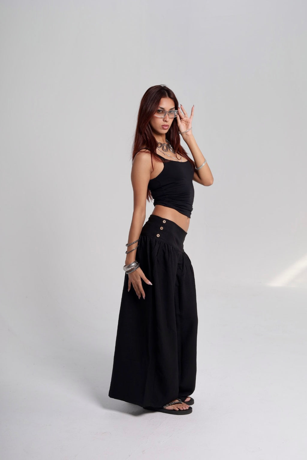 Black Flowy Pants
