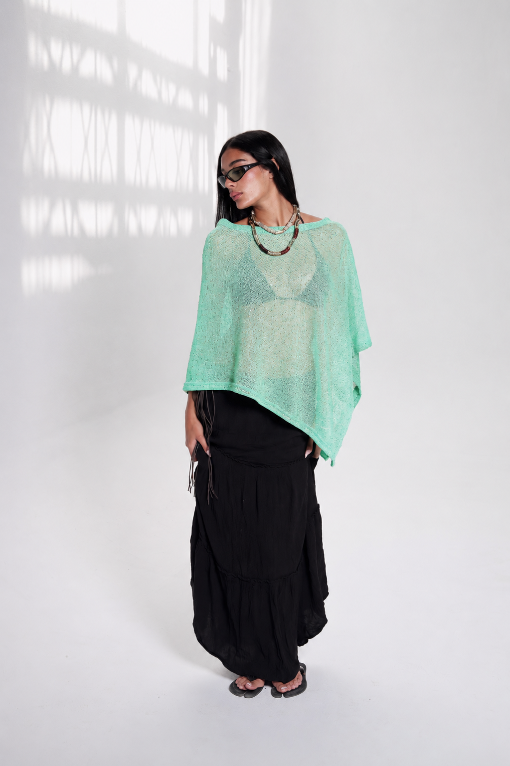 Turquoise Poncho