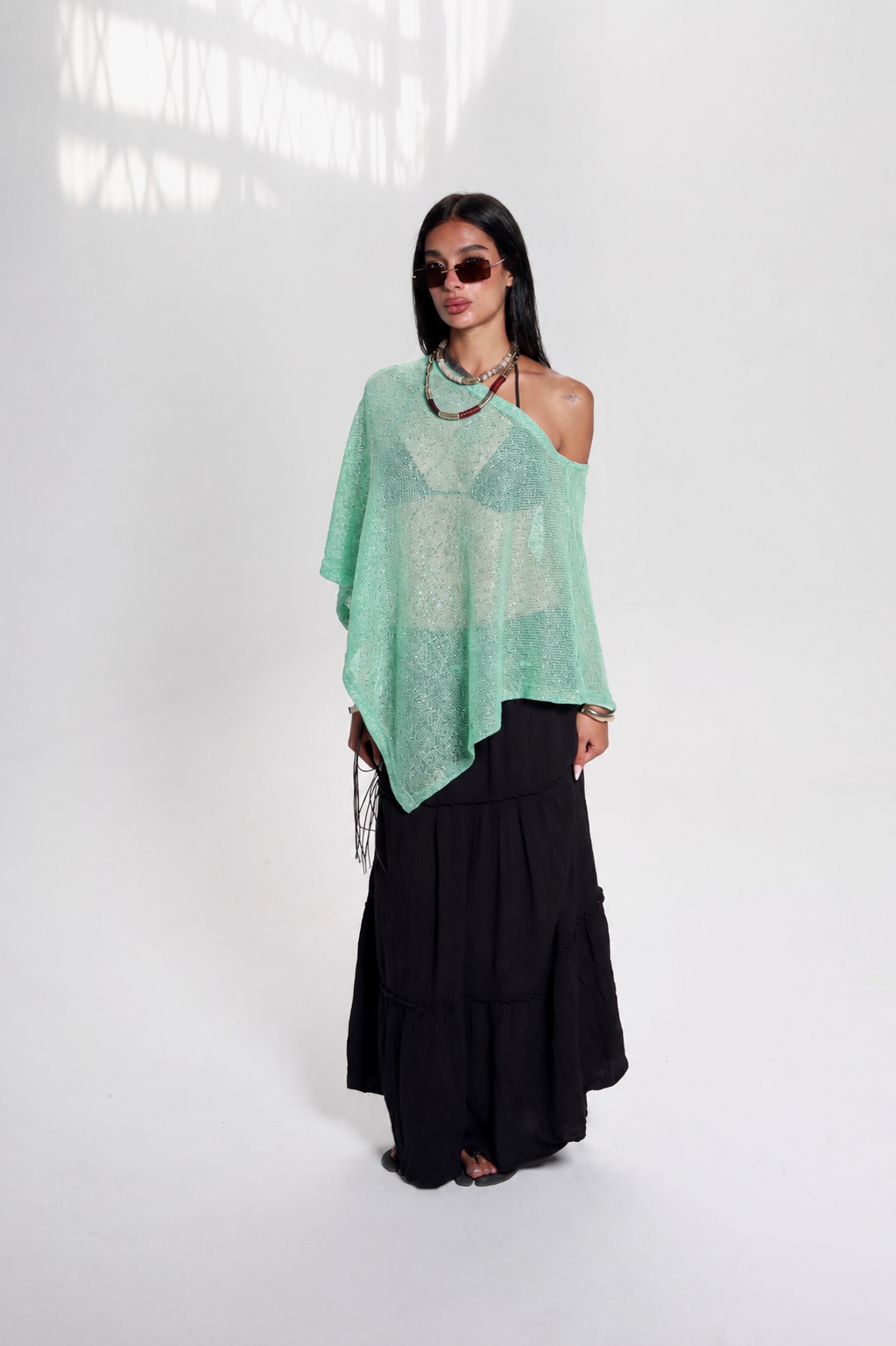 Turquoise Poncho